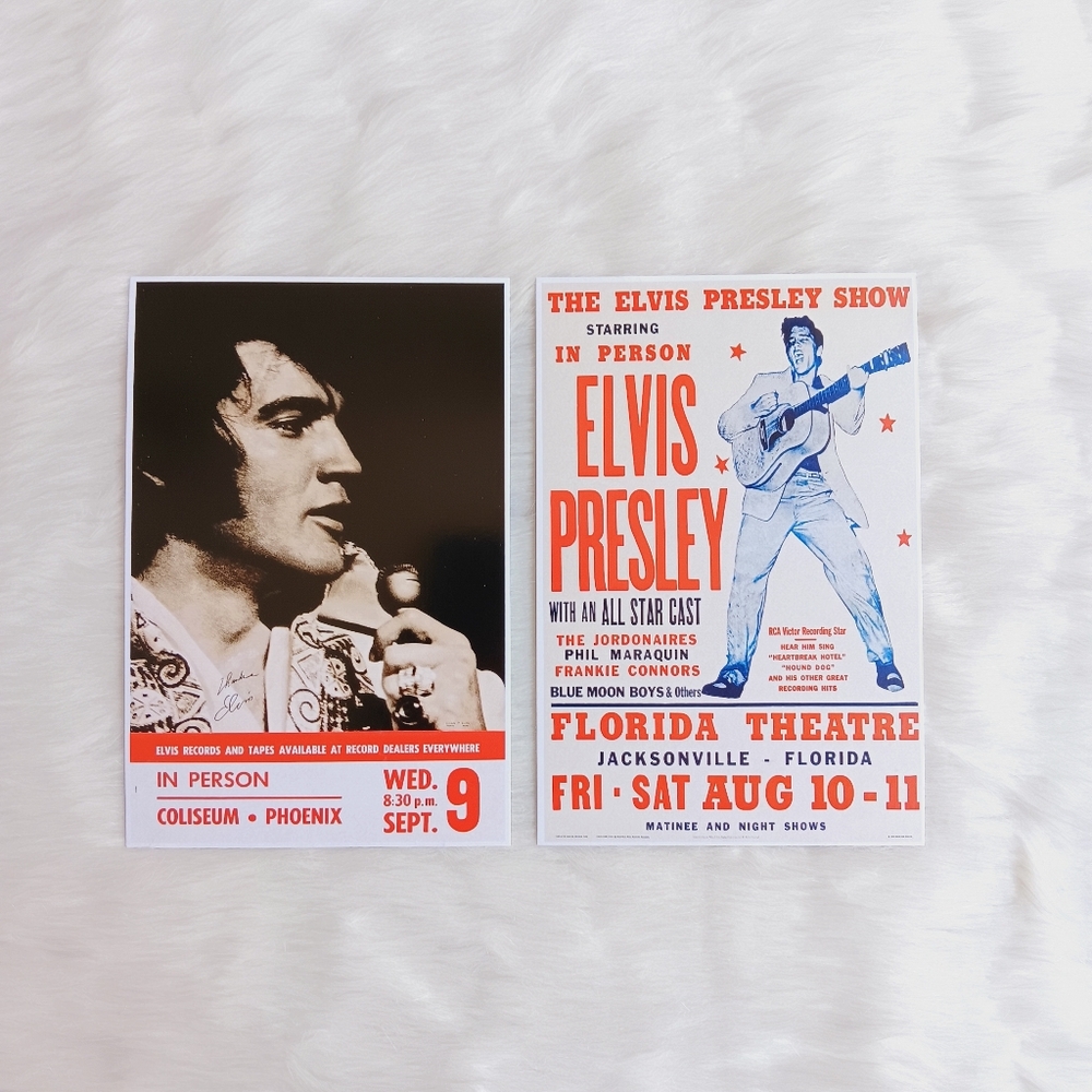 Elvis Presley Mini Poster Cards 2 ct